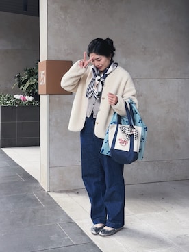 「BAGGU（バグー）のアイテム」を使った、ＡＲＵＫＡさん（レディース・165cm）の春コーディネート