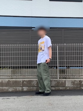 「URBAN RESEARCH（アーバンリサーチ）のアイテム（カーゴパンツ）」を使った、シンさん（メンズ・170cm）の夏コーディネート