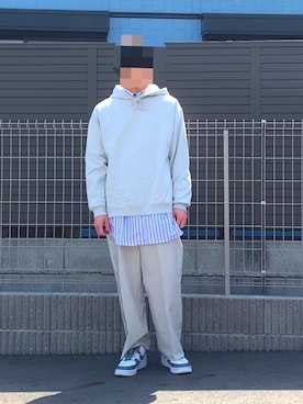 「SHINYAKOZUKA（シンヤコヅカ）のアイテム」を使った、シンさん（メンズ・170cm）の春コーディネート