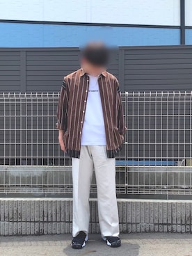 「N.HOOLYWOOD（N.ハリウッド）のアイテム」を使った、シンさん（メンズ・170cm）の春コーディネート
