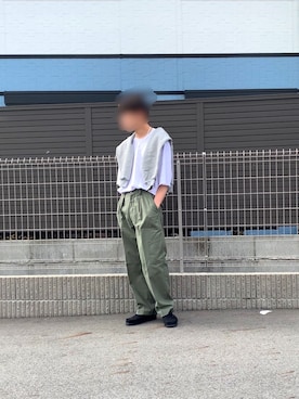 「URBAN RESEARCH（アーバンリサーチ）のアイテム（カーゴパンツ）」を使った、シンさん（メンズ・170cm）の夏コーディネート