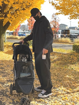 「AMIRI（アミリ）のアイテム」を使った、とんとんさん（メンズ・175cm）の冬コーディネート