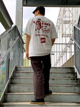 「AVIREX（アヴィレックス）のアイテム（ハンチング/ベレー帽）」を使った、タイチさん（メンズ・178cm）の春コーディネート