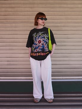 「アイテム（サングラス）」を使った、mamiさん（レディース・156cm）の夏コーディネート
