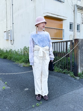 「FRAMeWORK（フレームワーク）のアイテム」を使った、mamiさん（レディース・156cm）の春コーディネート