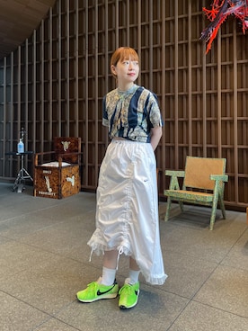 「アイテム（トップス）」を使った、mamiさん（レディース・156cm）の夏コーディネート
