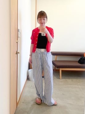 「アイテム（サンダル）」を使った、mamiさん（レディース・156cm）の夏コーディネート