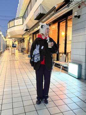 「PHINGERIN（フィンガリン）のアイテム」を使った、mamiさん（レディース・156cm）の冬コーディネート