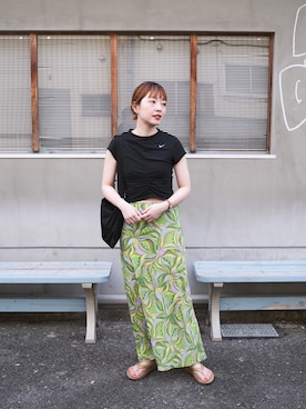 「アイテム（サンダル）」を使った、mamiさん（レディース・156cm）の夏コーディネート