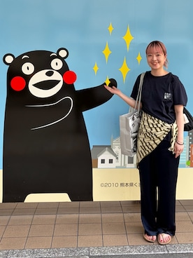 「ENOF（イナフ）のアイテム」を使った、mamiさん（レディース・156cm）の夏コーディネート