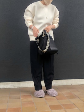 「Soierie（ソワリー）のアイテム（ネックレス）」を使った、Monroさん（レディース・158cm）の秋コーディネート