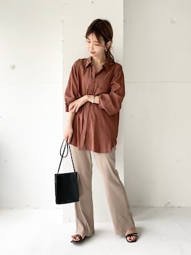 清水夏姫さん(レディース・160cm)の夏コーディネート