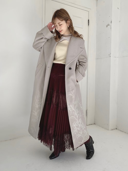 Ameri（アメリ）の「UNDRESSED LACE SANDWICH SKIRT（スカート