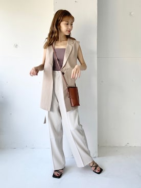 清水夏姫さん（レディース・160cm）の夏コーディネート