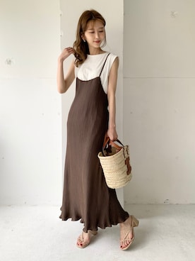 清水夏姫さん(レディース・160cm)の夏コーディネート