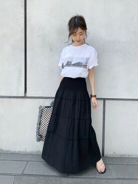 清水夏姫さん（レディース・160cm）の夏コーディネート