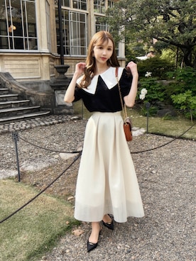 「CLANE（クラネ）のアイテム」を使った、清水夏姫さん（レディース・160cm）の春コーディネート