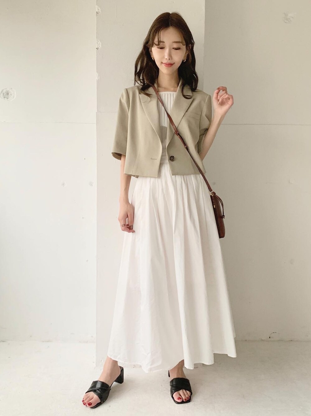Ameri（アメリ）の「MEDI SQUARE TANK RIB KNIT TOP（ニット