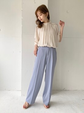 清水夏姫さん(レディース・160cm)の春コーディネート