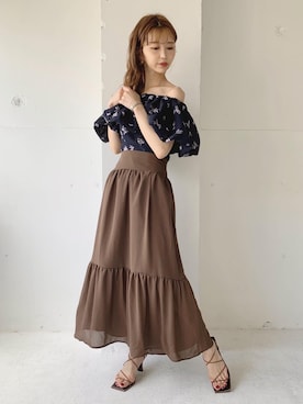 清水夏姫さん(レディース・160cm)の夏コーディネート