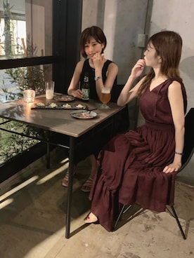 「emiriawiz（エミリアウィズ）のアイテム」を使った、清水夏姫さん（レディース・160cm）の夏コーディネート