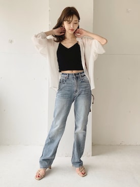 清水夏姫さん（レディース・160cm）の夏コーディネート