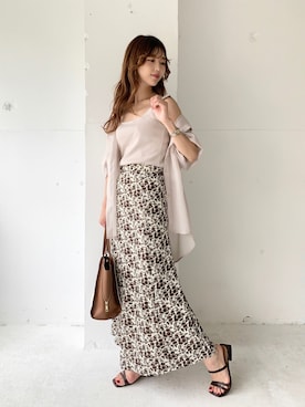 清水夏姫さん（レディース・160cm）の夏コーディネート