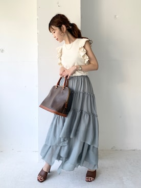 清水夏姫さん（レディース・160cm）の夏コーディネート