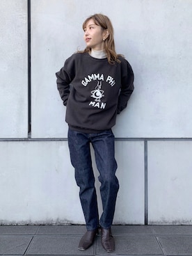 清水夏姫さん（レディース・160cm）の冬コーディネート