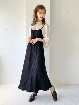 清水夏姫さん(レディース・160cm)の春コーディネート