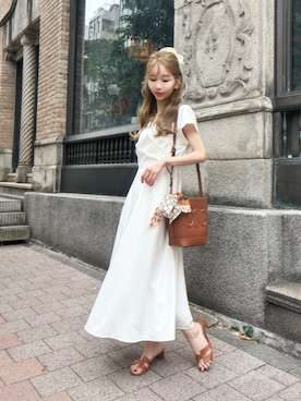 「CLANE（クラネ）のアイテム」を使った、清水夏姫さん（レディース・160cm）の夏コーディネート