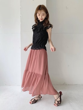 清水夏姫さん（レディース・160cm）の夏コーディネート