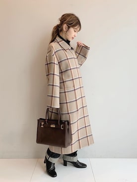 清水夏姫さん(レディース・160cm)の秋コーディネート