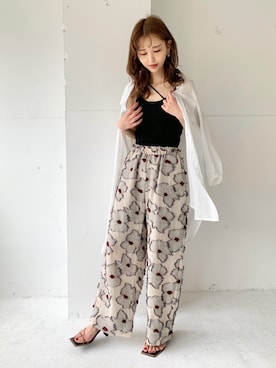 清水夏姫さん（レディース・160cm）の春コーディネート