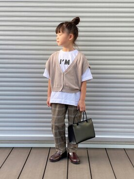 「ARCH & LINE（アーチアンドライン）のアイテム」を使った、sora   さん（キッズ・120cm）の秋コーディネート