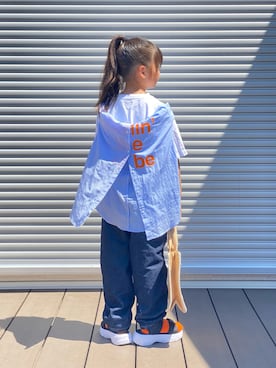 「ポニーテール」｜sora   さん（キッズ・120cm）の夏コーディネート