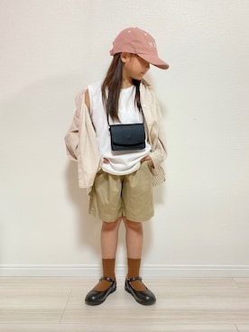 「アイテム（バッグ）」を使った、sora   さん（キッズ・120cm）の秋コーディネート