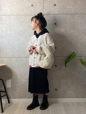 「アイテム（カーディガン/ボレロ）」を使った、sora   さん（キッズ・122cm）の秋コーディネート