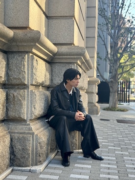 「Ellno Loset（エルノロゼット）のアイテム（ブーツ）」を使った、ととさん（メンズ・174cm）の冬コーディネート