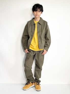 「アイテム（パンツ）」を使った、Hayatoさん（キッズ・153cm）の秋コーディネート