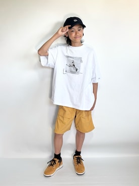 「UNIQLO（ユニクロ）のアイテム（パンツ）」を使った、Hayatoさん（キッズ・150cm・10代）の夏コーディネート
