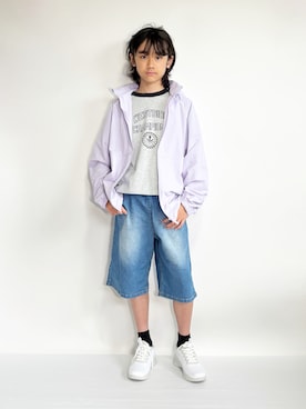 「アイテム（ジャケット/アウター）」を使った、Hayatoさん（キッズ・150cm・10代）の夏コーディネート