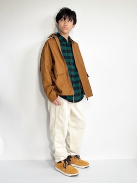 「アイテム（ジャケット/アウター）」を使った、Hayatoさん（キッズ・153cm・10代）の秋コーディネート