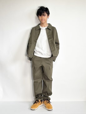 「アイテム（トップス）」を使った、Hayatoさん（キッズ・153cm・10代）の秋コーディネート