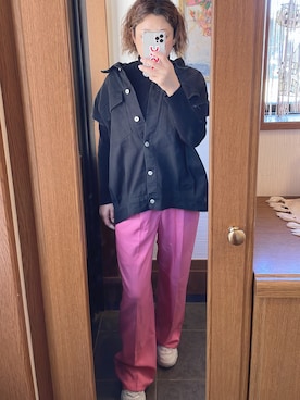 「BBQ」｜「アイテム（ジャケット/アウター）」を使った、riiiiieさん（レディース・163cm）の秋コーディネート