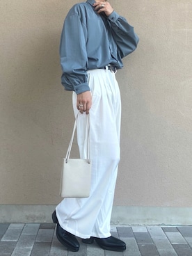 「Adoon plain（アドーンプレーン）のアイテム（パンツ）」を使った、jinさん（メンズ・170cm）の夏コーディネート