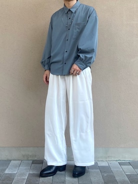 「Adoon plain（アドーンプレーン）のアイテム（パンツ）」を使った、jinさん（メンズ・170cm・10代）の秋コーディネート