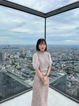 「GRL」｜「アイテム（その他トップス）」を使った、YC さん（レディース・157cm）の秋コーディネート