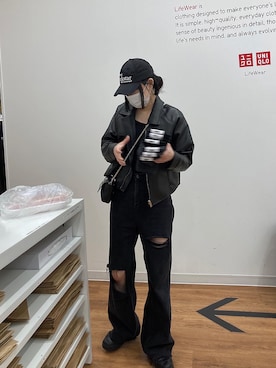 「JOEGUSH（ジョーガッシュ）のアイテム」を使った、ayanoさん（レディース・163cm）の春コーディネート