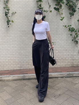 「JOEGUSH（ジョーガッシュ）のアイテム」を使った、ayanoさん（レディース・163cm）の夏コーディネート